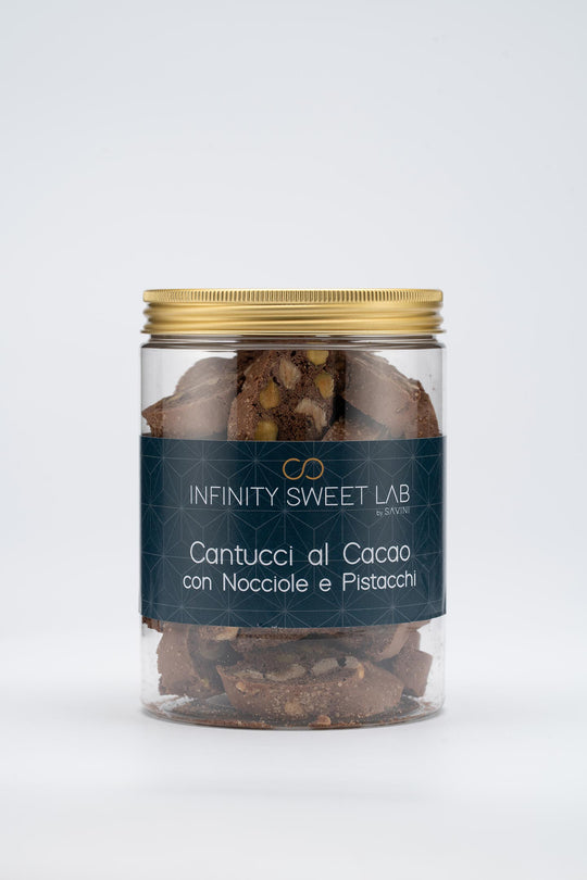 Cantucci al Cacao con Nocciole e Pistacchi